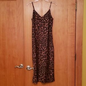J. Crew Leopard Print Slip Dress NWT